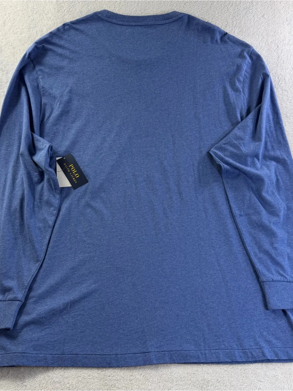 Polo Ralph Lauren XXL Classic Fit Long Sleeve T Shirt Pullover Blue Pony NWT